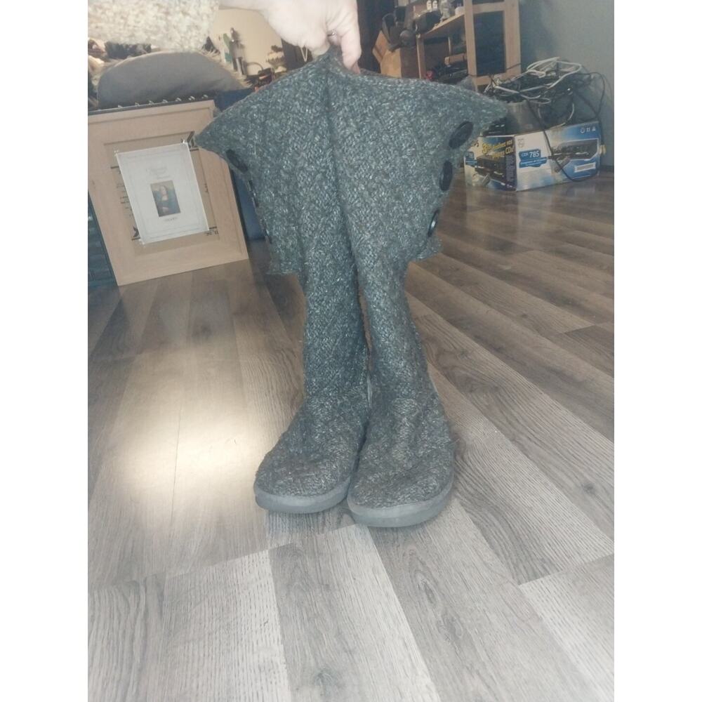 Ugg Women's Size 7 US Australia Cardy Classic Tall Gray Sweater Knit Boots